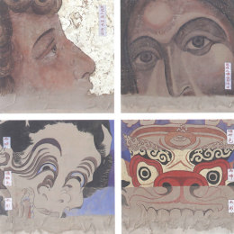 《回望之魅--材料媒介在东西方传统绘画中的形式研究》